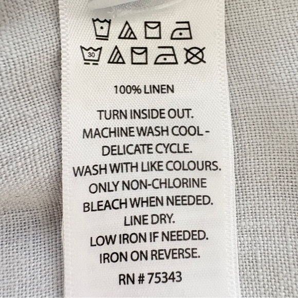 90s Coastal 100% Linen Wide Leg Breezy Beach Pants M Gray/Green Sigrid Olsen - Picture 10 of 11